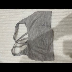 Striped grey energy bra - size 6
